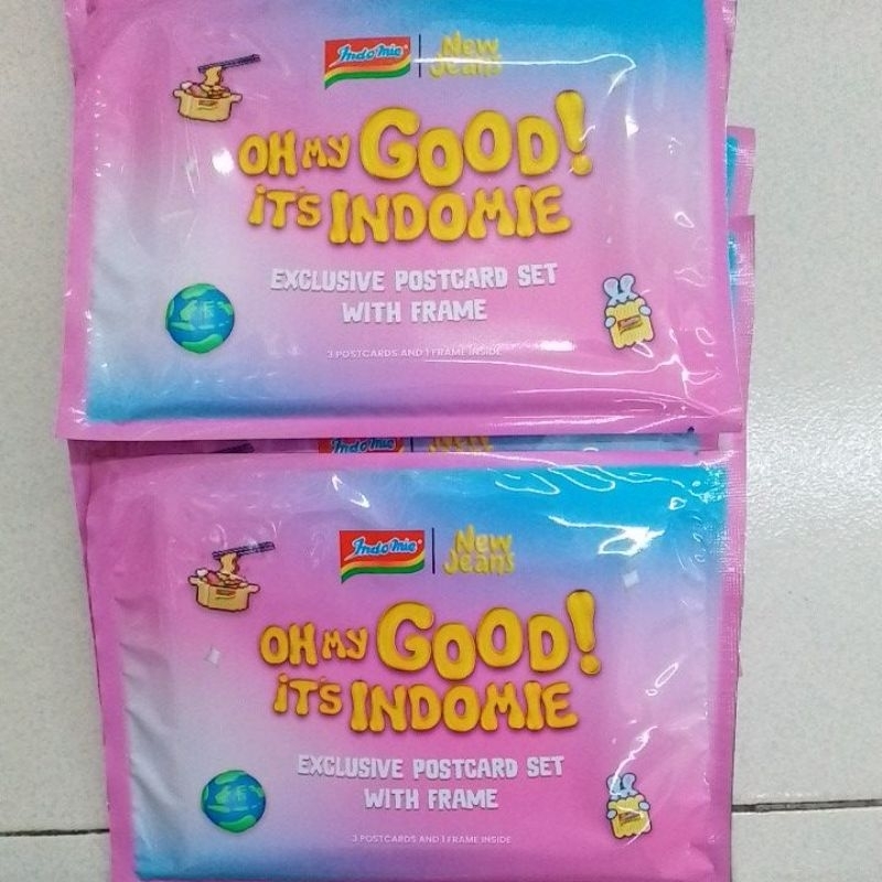 

Postcard new jeans with frame indomie x new jeans