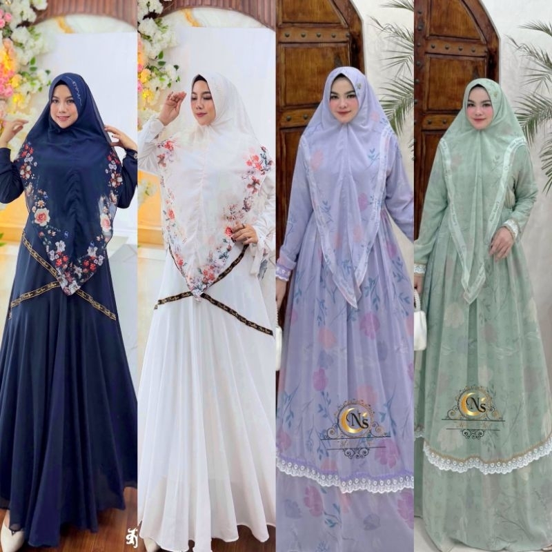 gamis syari haifa  Nilam by nais syari boutique