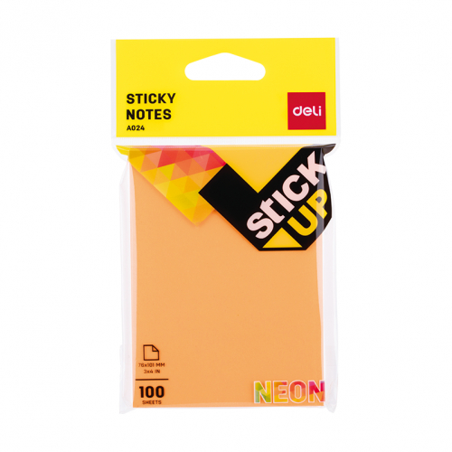 

STICKY NOTES - DELI - 76X101MM - 100 SHEETS - EA024