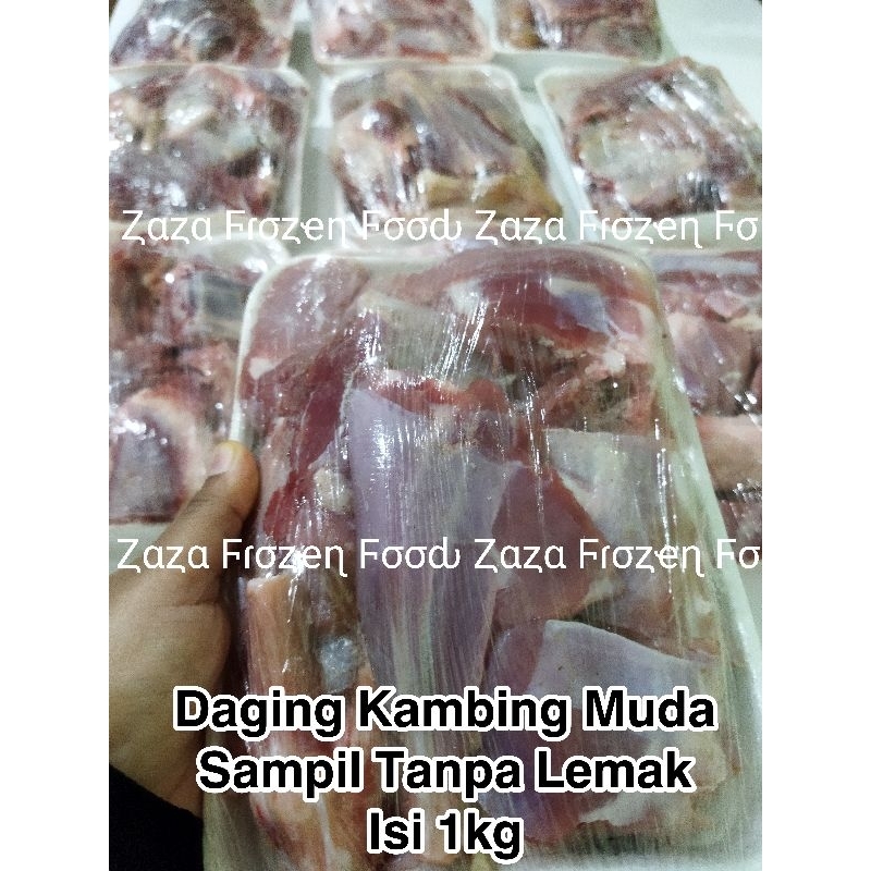 

Daging Kambing Sampil Tanpa Lemak isi 1kilo Halal dan Bersih kemasan frozen