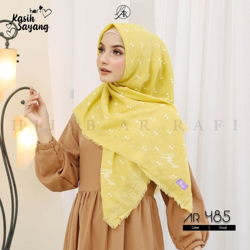 Hijab Arrafi AR 485 Jilbab Segiempat Motif