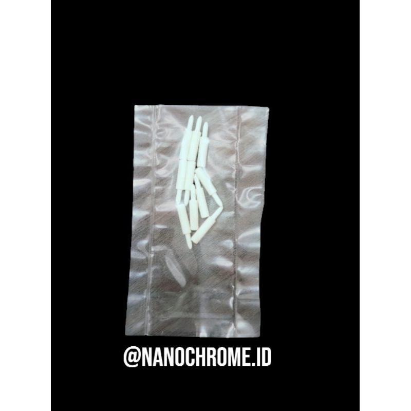 

White Pen Tips / Gabus Pen Plating Lancip / White Tips / Ujung Pen Plating Putih