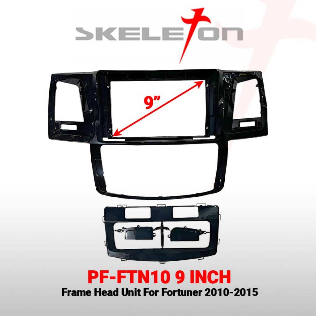 Frame Head Unit 9 Inch Mobil Fortuner FTN 10 Frame Android Skeleton