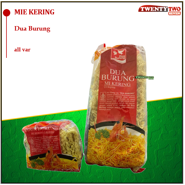 

Mie Kering Cap Dua Burung isi 5 isi 15 135 405 gr