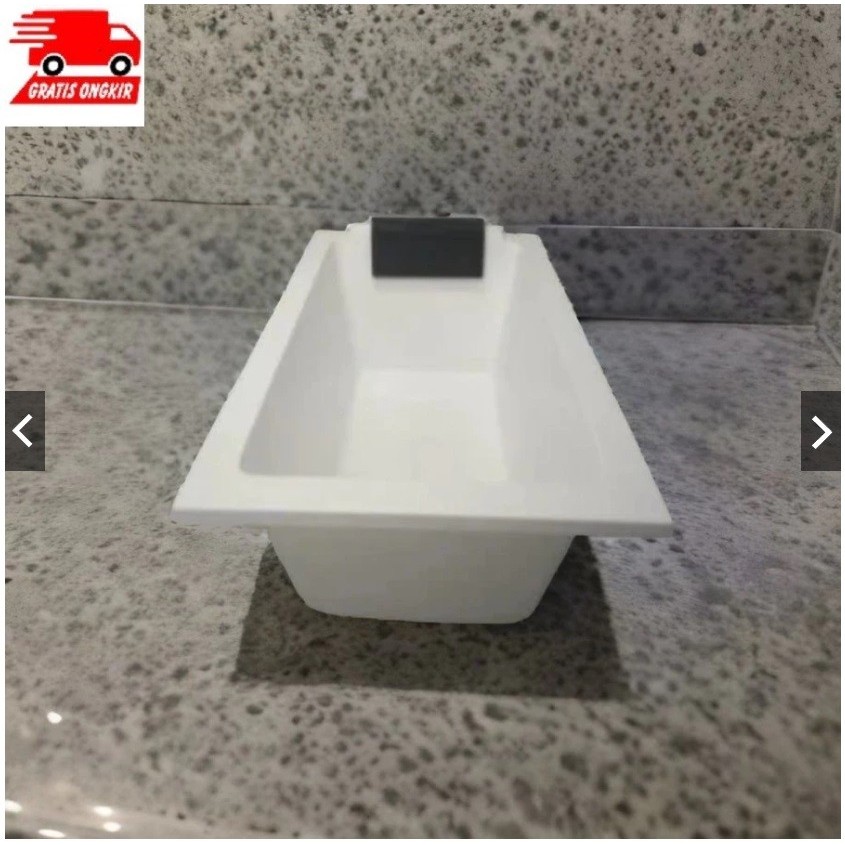 Bathtub Mini Calysta 120 Marble Long Bathtub Bak Mandi New Model