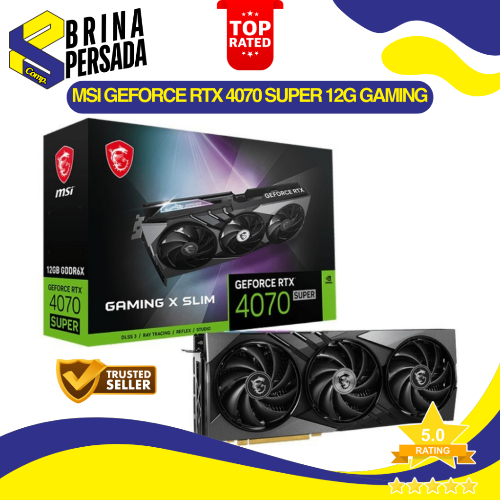 MSI GeForce RTX 4070 SUPER 12G GAMING X SLIM 12GB GDDR6X