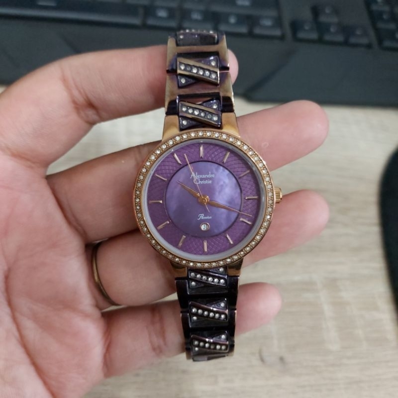 PRELOVED JAM TANGAN WANITA ALEXANDRE CHRISTIE AC 2732 AC2732 ORIGINAL SECOND