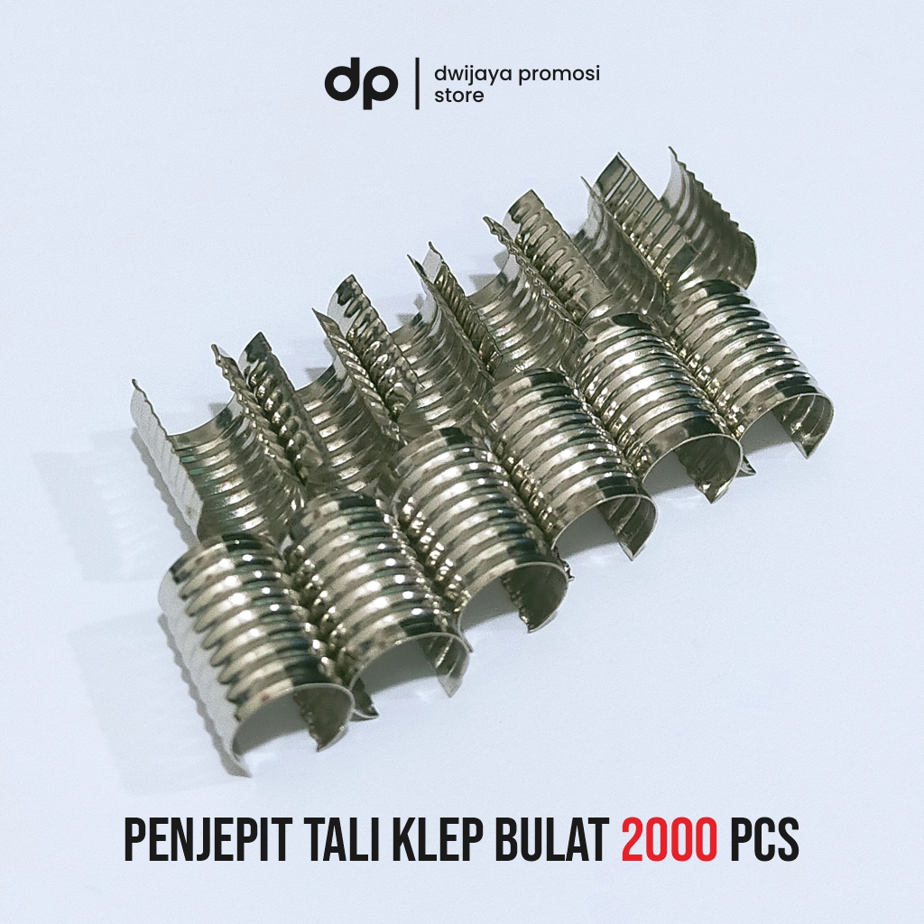 

Penjepit Klep Bulat / Klem Ring Bulat Penjepit Tali ID Card Serba Guna isi 2000 pcs JunDW