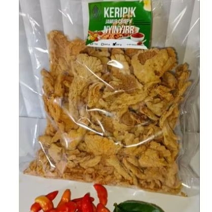 

Keripik Jamur Crispy "Nyinyirr" home made SPINNER 1kg Kiloan Murah