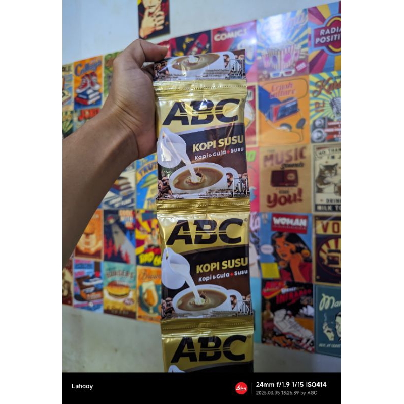 

Kopi ABC Susu satu renceng (isi 10 30g)