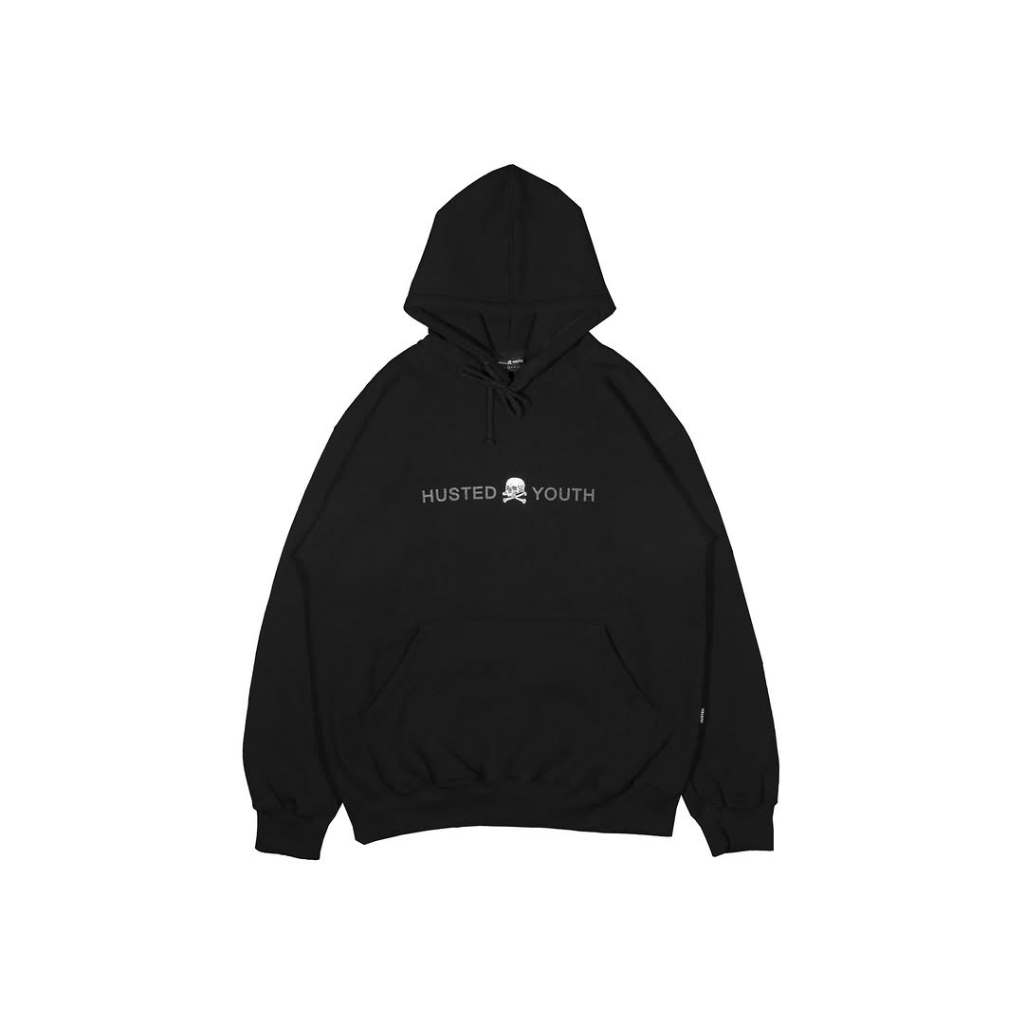 Husted Youth Hoodie Hitam SKALL BLK HOODIE