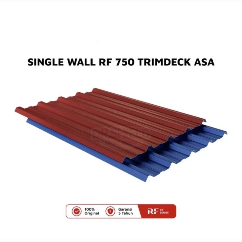 Atap uPVC Single Wall 750 Trimdeck ASA Dr.Shield | Harga Per Lembar
