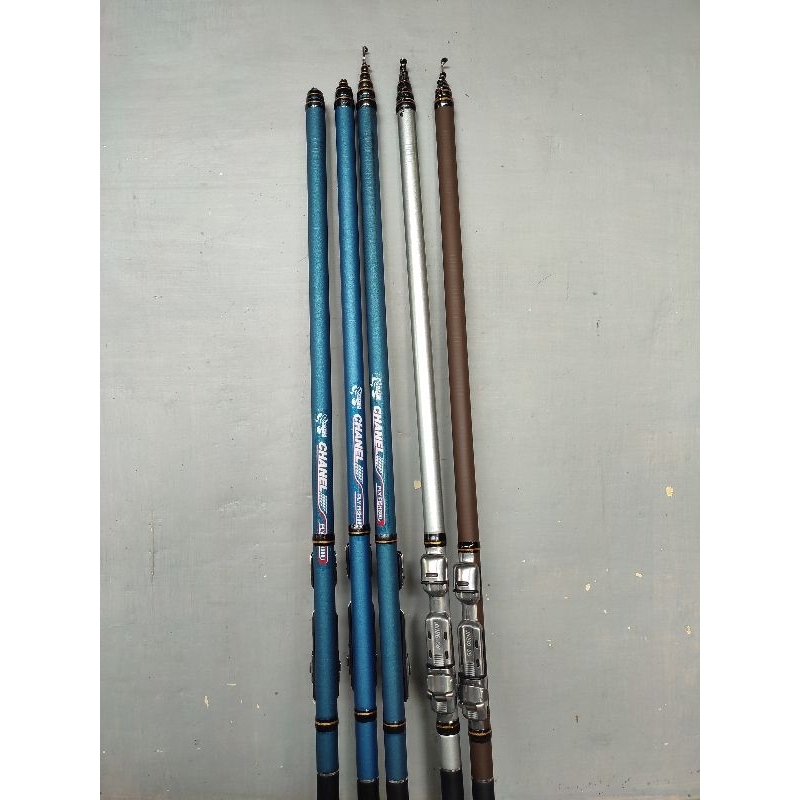 Joran Tegek Fly Fish Channel Kolong 300 Lilit Resin Bonus Reel Seat - Ringan dan Kuat