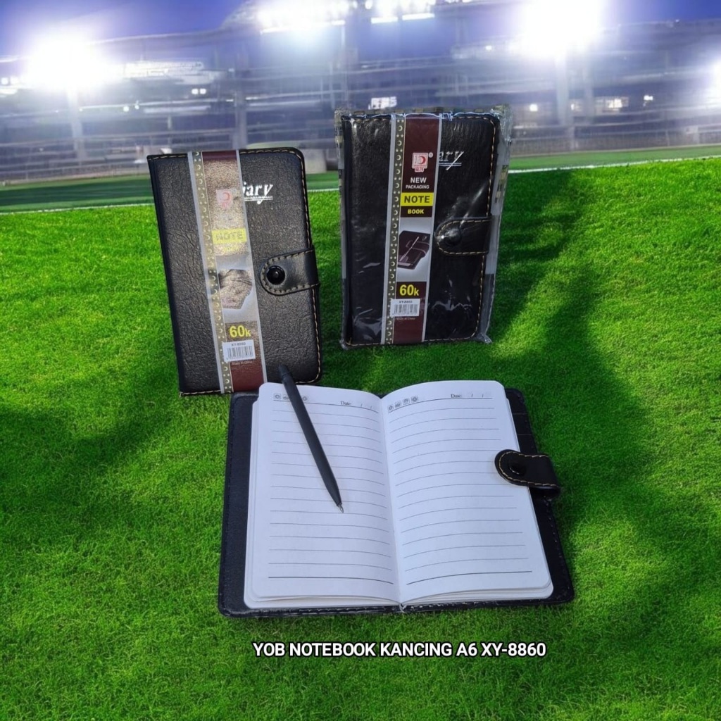 

YOB Notebook Kancing A6 X-Y-8860/buku catatan diaty ukuran mini/buku notebook kancing A6