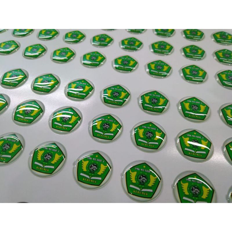 

Stiker logo Resin Yoyo Id Card desain Suka suka