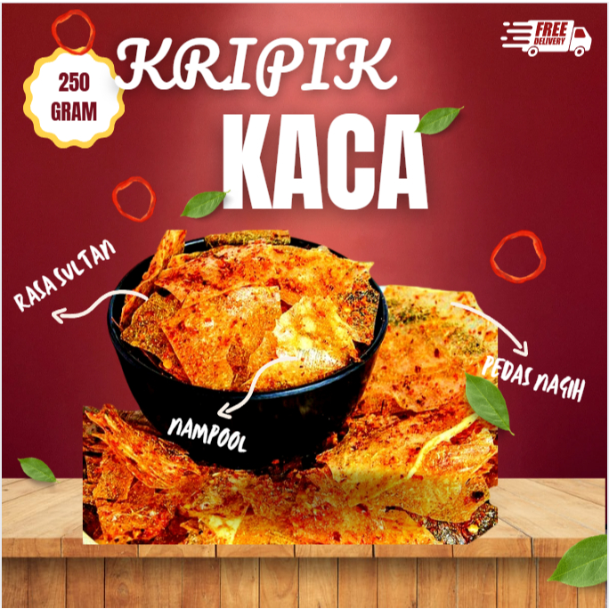 

KRIPIK KACA GURIH PEDAS EXTRA DAUN JERUK KHAS MANTUL 250G