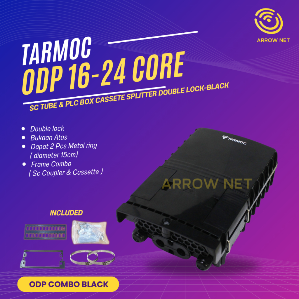 ODP Mini 16 Core SC Hitam | Fiber Optic mini ODP 16C |Box Fiber Optic