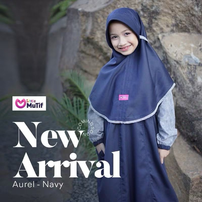 GAMIS ANAK MUTIF AUREL KOKO ANAK AZRIEL NAVY