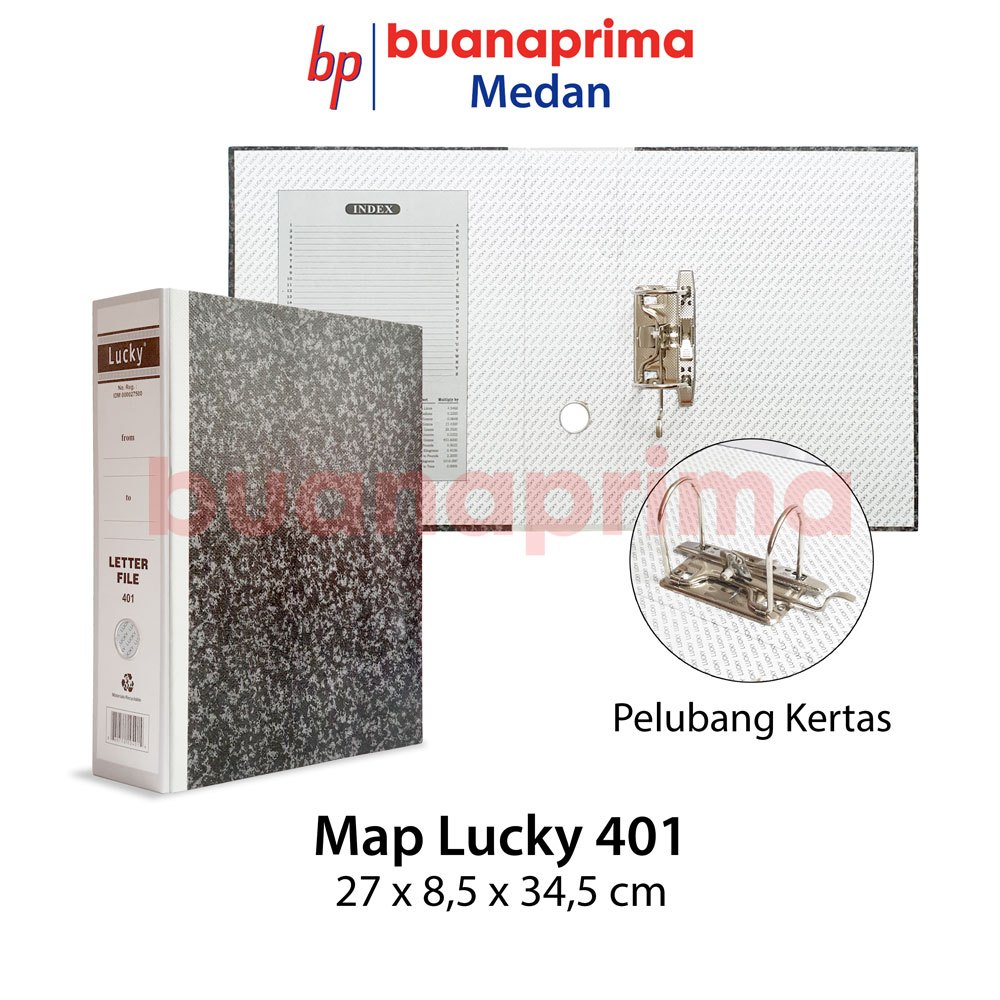 

MAP ORDNER LUCKY 401 Folder Folio Laminasi Plastik Kilat