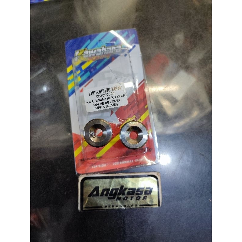 retainer klep kawahara racing titanium 4.5mm 5mm topi klep