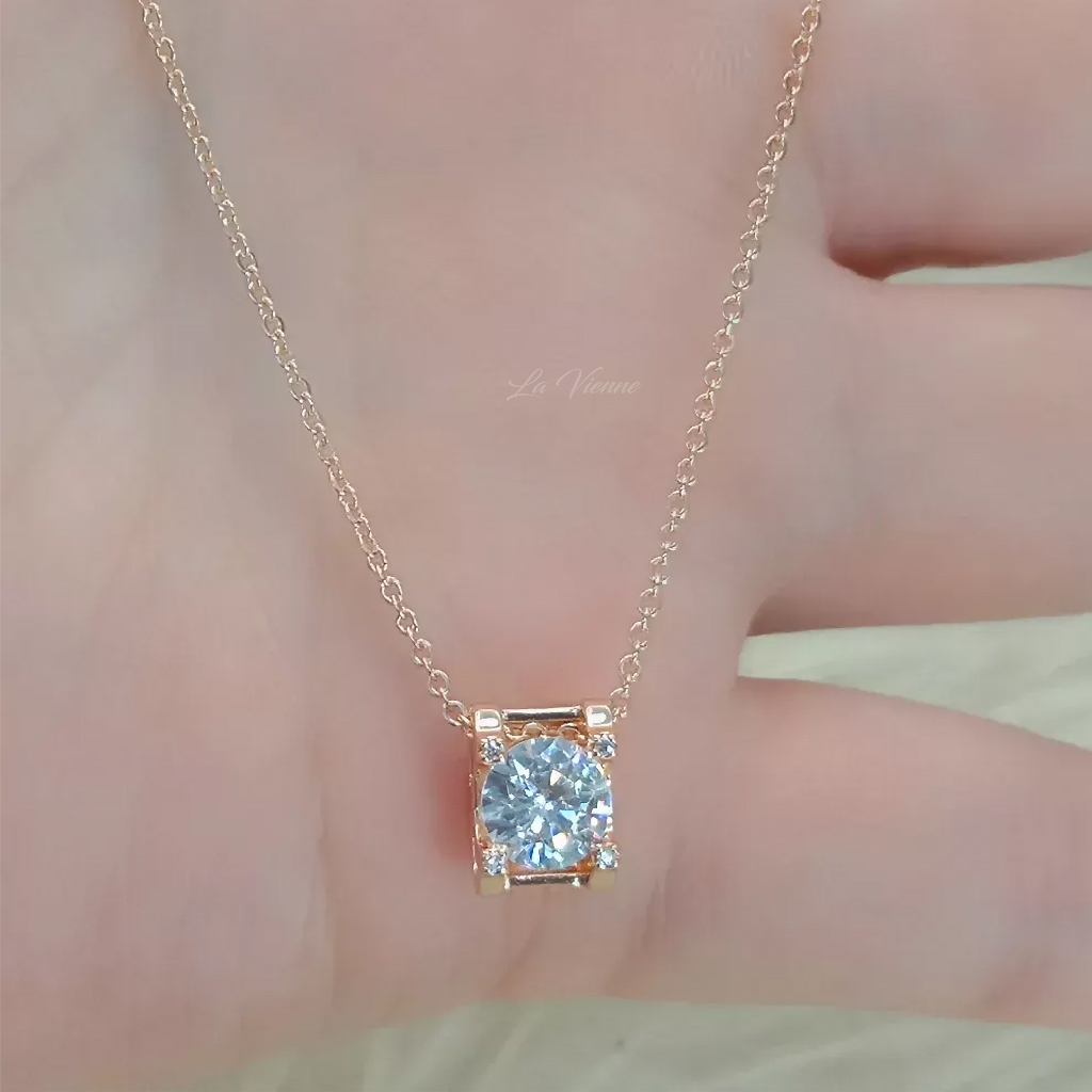 La Vienne - Rendona - Kalung Titanium Wanita Anti Karat - Perhiasan Perempuan Elegan Mewah