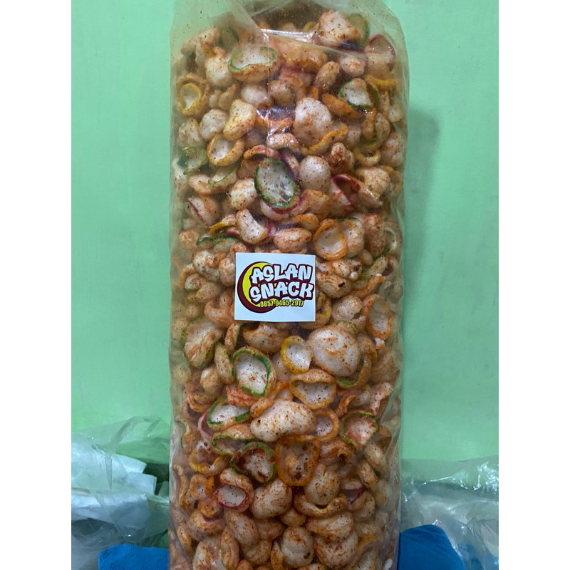 

krupuk seblak kencur pedas 100gram