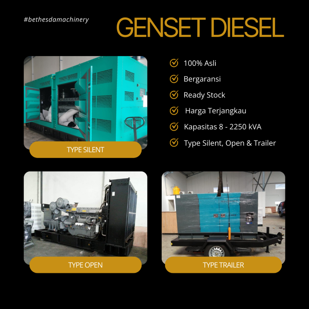 Genset 100kVA - Genset Silent Perkins 100 kVA 80 kVA Stamford