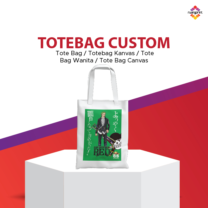 Tote Bag Custom / Tote Bag / Totebag Kanvas / Tote Bag Wanita / Tote Bag Canvas