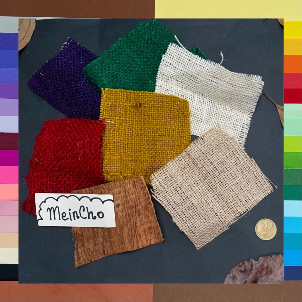 Kain Goni Burlap Karung Import Warna Putih Properti Background Alas Foto Dekorasi Rustic Rustik