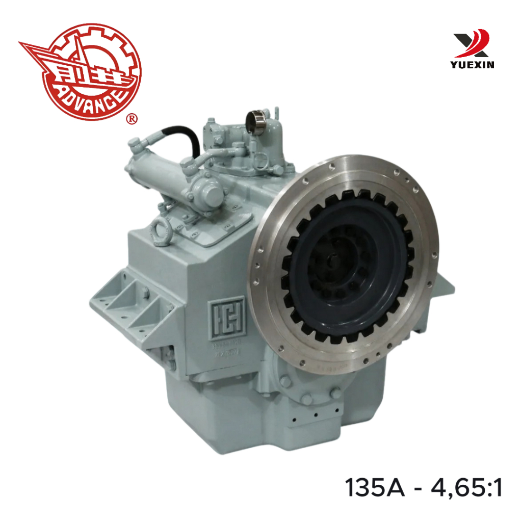 China Advance Marine Gearbox Kapal 135A - 4,65:1 YueXin Speed Reducer Peredam Kecepatan