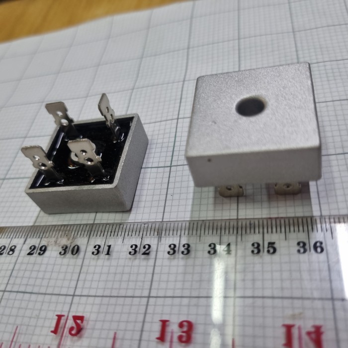 Dioda diode bridge 3510 Kiprok brid 35A 3510 persegi KBPC 3510 + Mic AC KBPC 3510 Mic Besi Dioda / H
