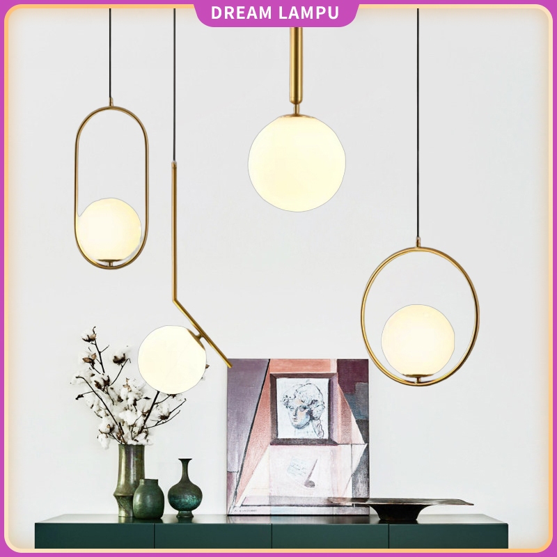 Ruang makan emas lampu gantung kecil lampu dinding ruang tamu lampu tempat tidur dinding kamar tidur