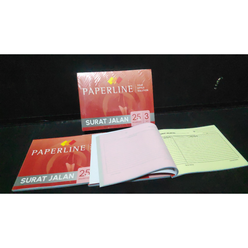 

NOTA / BUKU Surat Jalan PAPERLINE B3 210x160 mm / BESAR 3PLY 25 Set