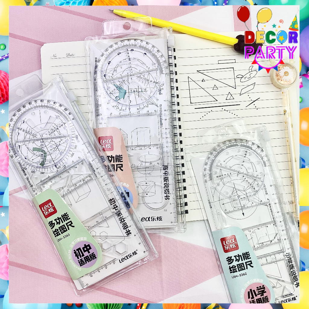 

DP Penggaris Busur Derajat Rotary Multifungsi Penggaris Busur Derajat Penggaris Geometri Multifunction Geometric Ruler Template Gambar Matematika Alat Ukur untuk Perlengkapan Kantor Sekolah Siswa Seni