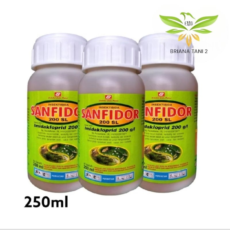 SANFIDOR 200SL 250ml Insektisida Imidakloprid 200 g/l Pembasmi Hama Pada Tanaman Santani Agro Perkas