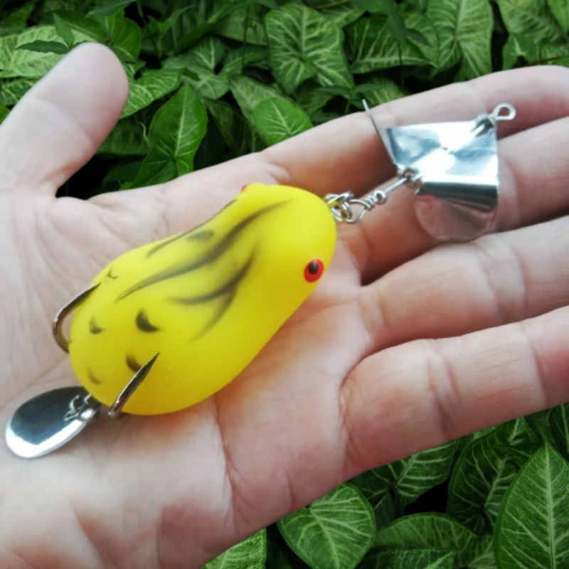 Soft Frog Umpan Casting Toman 5 Cm Kipas Buzzbait