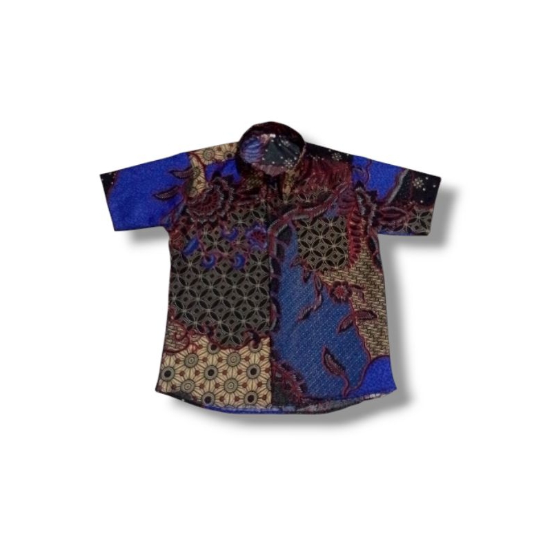 termurah kemeja batik  pria anak remaja lengan pendek