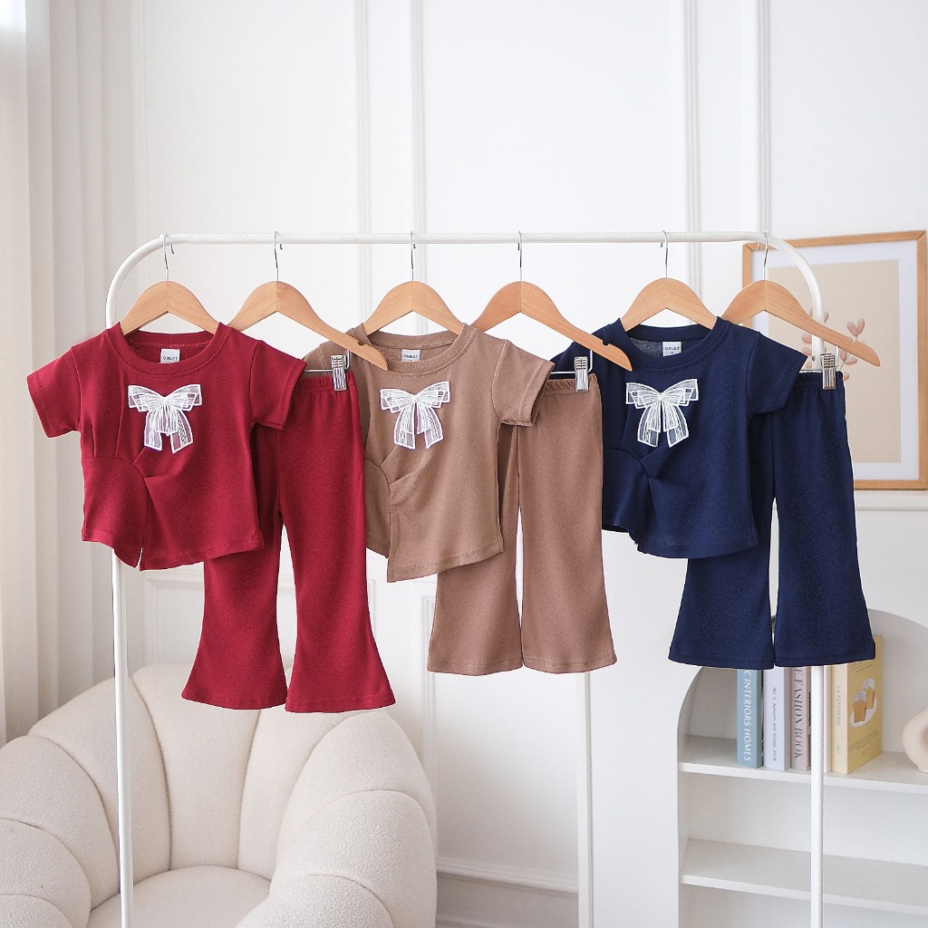 Owlet - setelan anak perempuan / one set anak perempuan / setelan cutbray / setelan 3D Fashion Baju