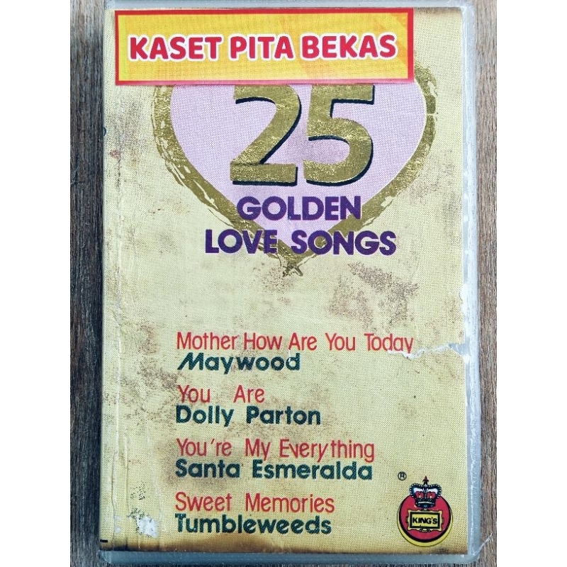 kaset pita bekas 25 golden love song
