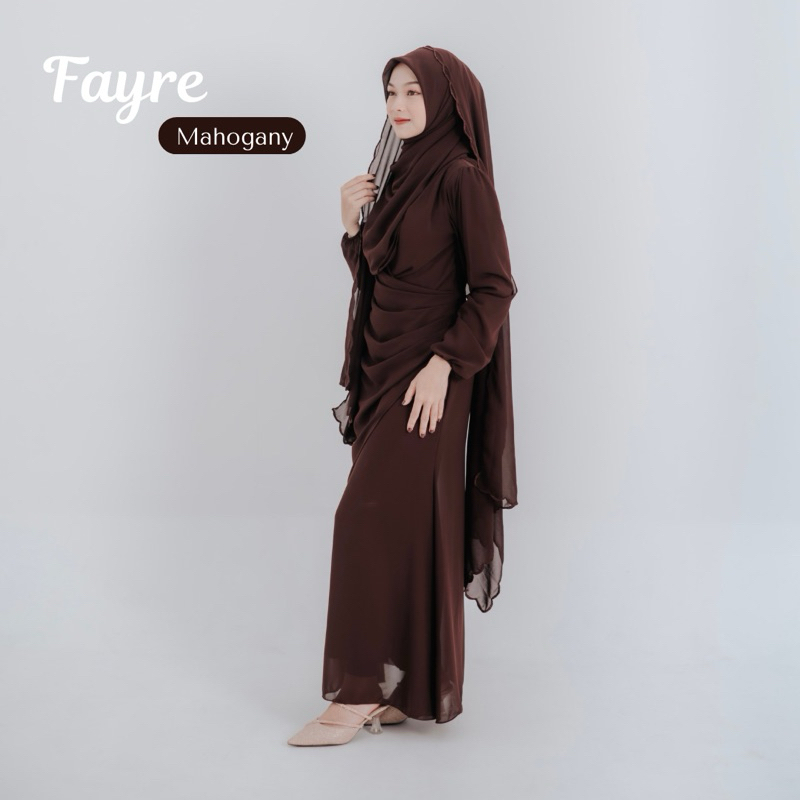 Hot Product Fayre Dress - Dres Drapery Malay Melayu Simpel Elegan Sabiha.Id