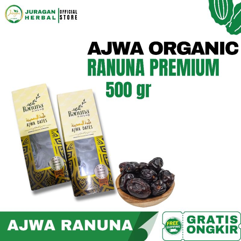 

AJWA DATES RANUNA 1KG & 500 GR | JURAGANHERBAL5