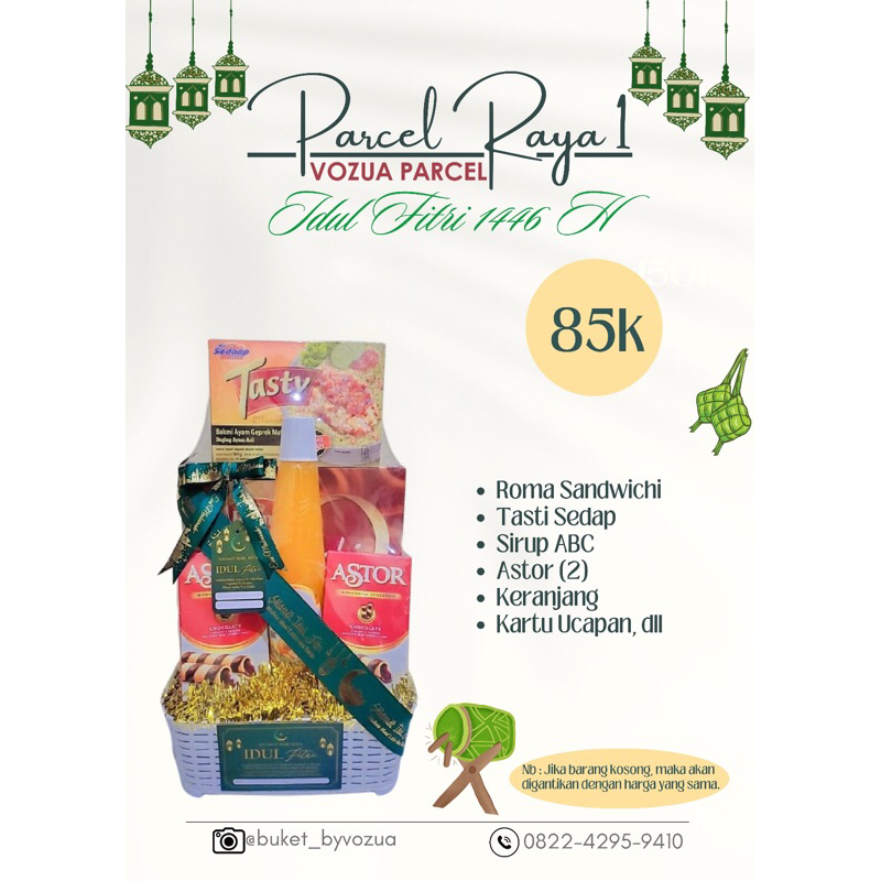 

Parcel Lebaran/Hampers Lebaran Idul Fitri 2025 | Hantaran Hari Raya Idul Fitri | Parcel Snack Lebaran