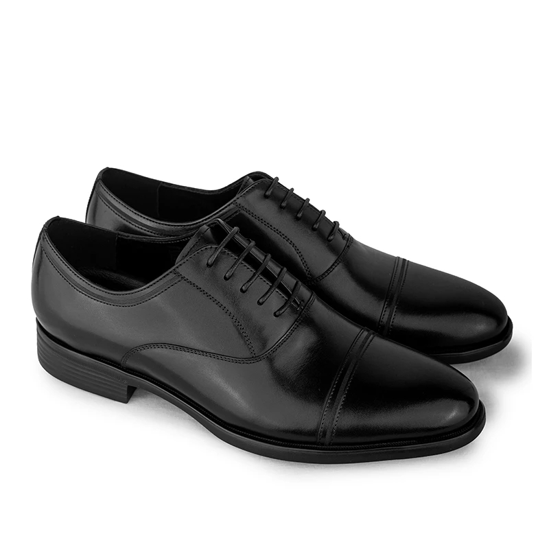 Gino Mariani Ignacio Black Sepatu Kulit Pria Pantofel Formal