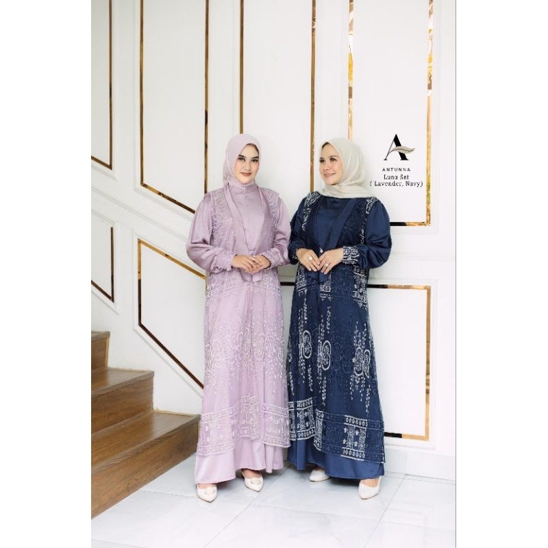 By Antunna Muslim Luna Set Gamis Outer Tille