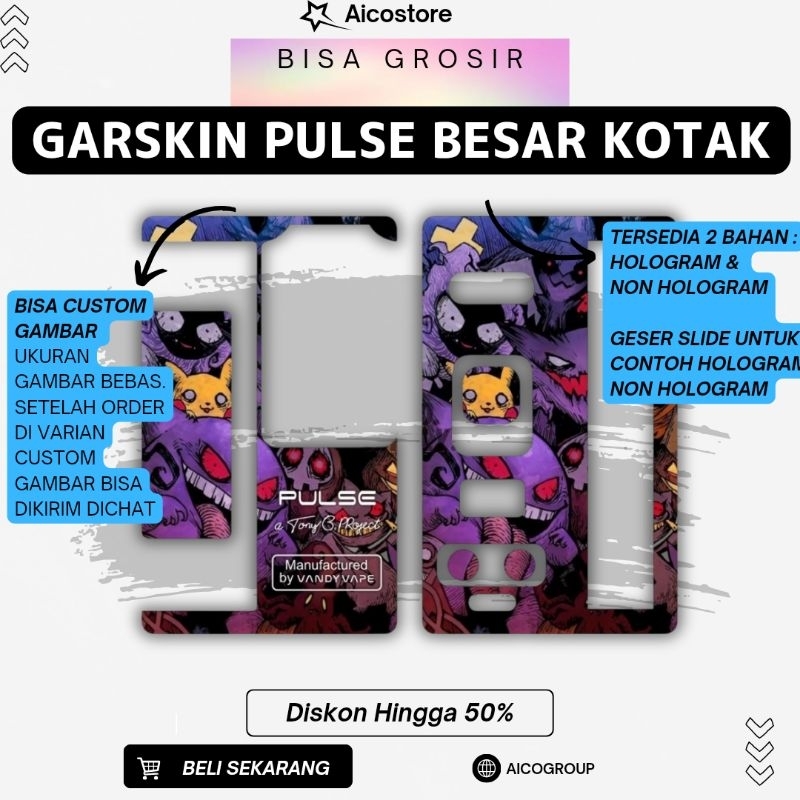 

Stiker Garskin Pukulse Besar Tombol Kotak Gambar Bisa Custom