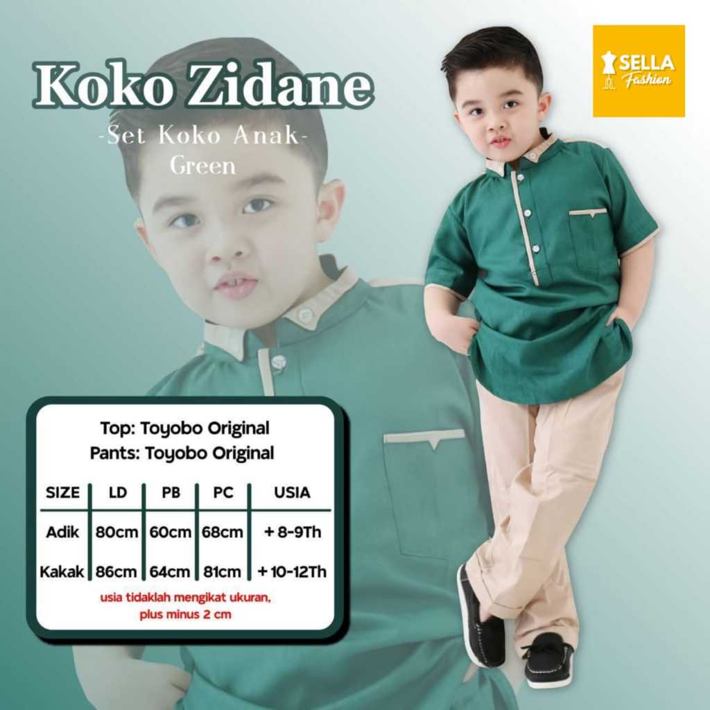 Akhtar Set & Koko Zidane – Setelan Koko Anak Stylish dan Berkualitas