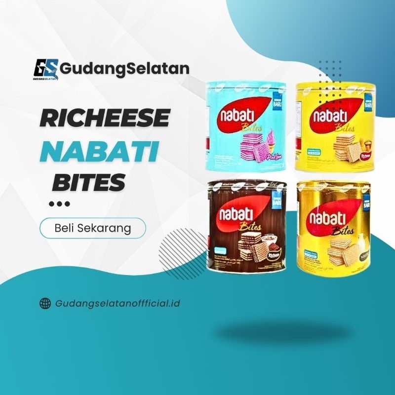 

Nabati Richeese 240Gr / Nabati Richeese Kaleng Wafer 240Gr / Richeese Nabati 240Gr