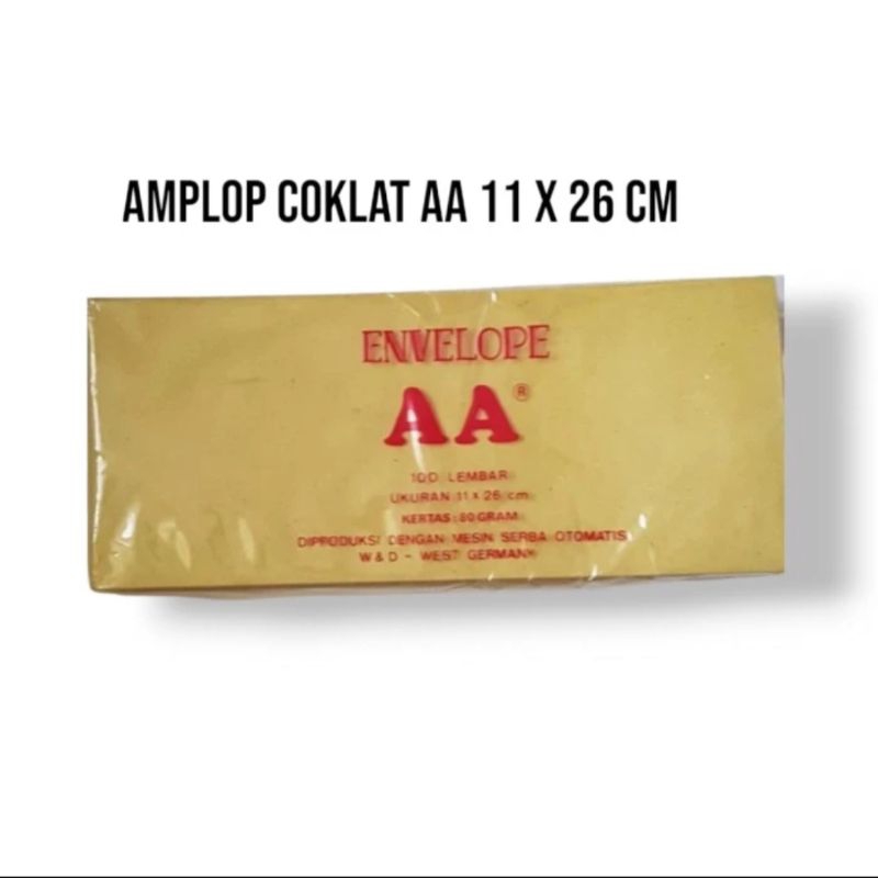 

Amplop kesing AA / Amplop coklat AA / ukuran folio / kwato / dinas / map