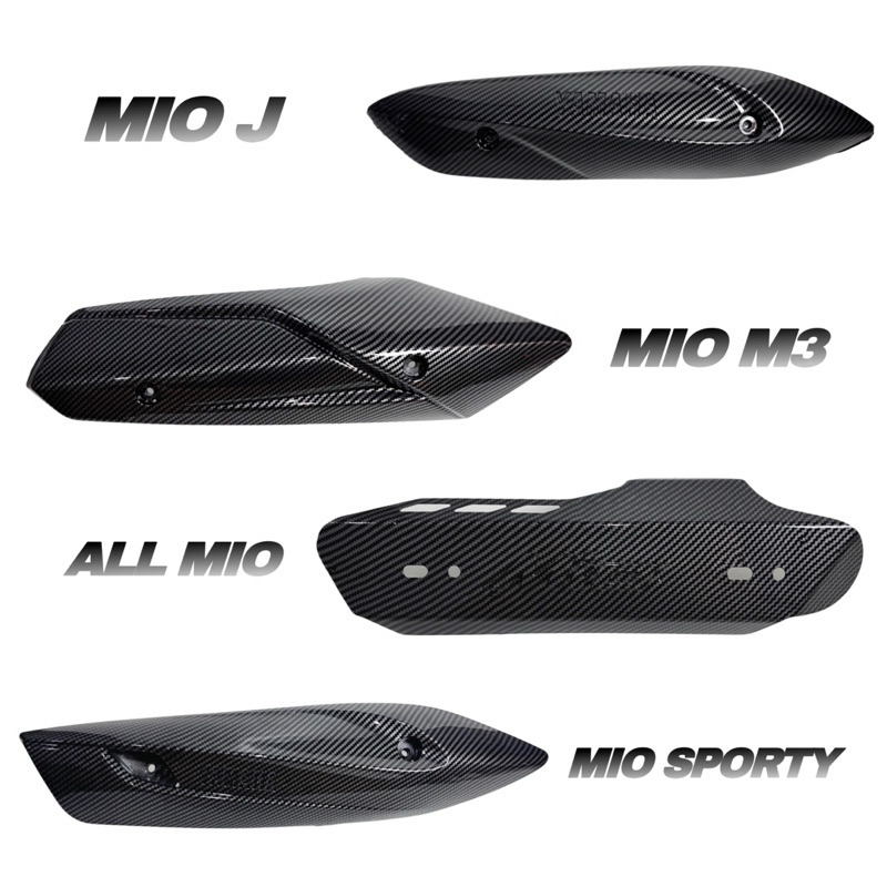 GRATIS BAUT Tutup Knalpot Carbon Glossy All Mio Mio J Mio M3 Mio Sporty Tameng Knalpot All Mio Mio J