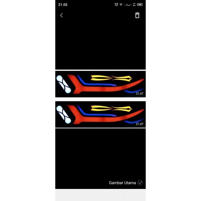 lampu rem variasi buat mobil traga dan panther pick up